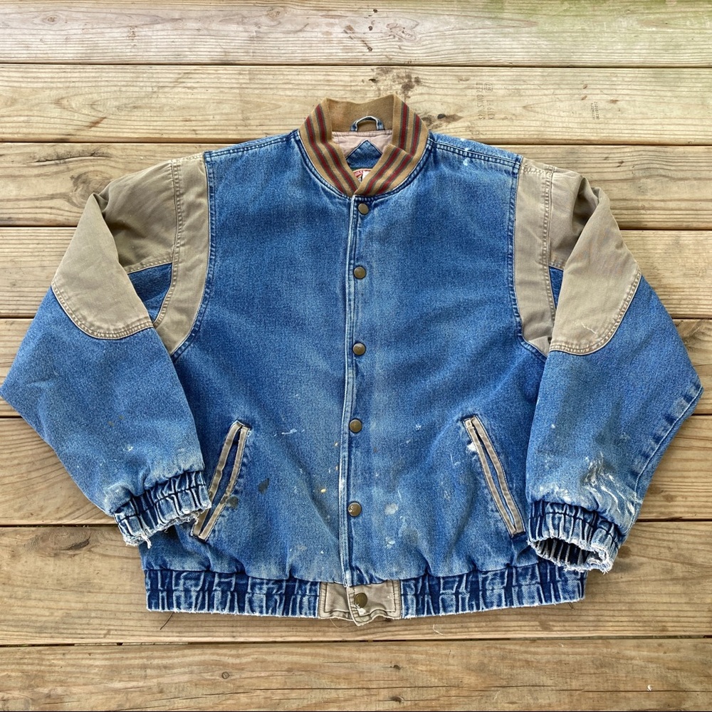 Vintage Eagles Ridgre Outfitters Jean Trucker Jacket - Picture 1 of 8